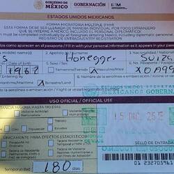 FMM für 180 Tage Aufenhalt in Mexiko