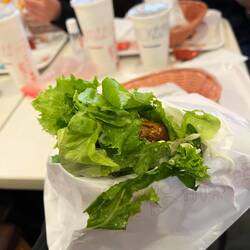 Lettice only burger from mos buger