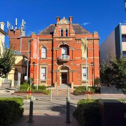Old Goulburn Town Hall where Angus Taylor used to have his office.