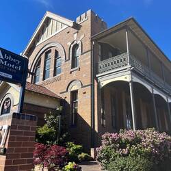 The old School, now the Abbey Motel