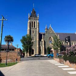 Catholic Cathedral opposite the Abbey Motel