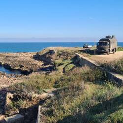 Kurzer Stopp an der Küste