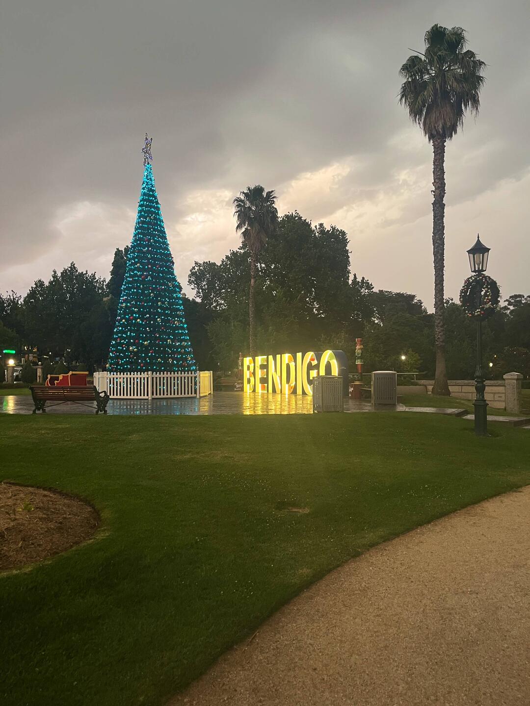 First evening out for a stroll
