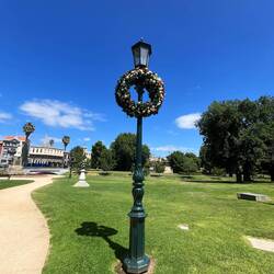 The decorations in the park and the city generally were great.