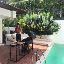 die basketball-barbecue location war da hammer!!