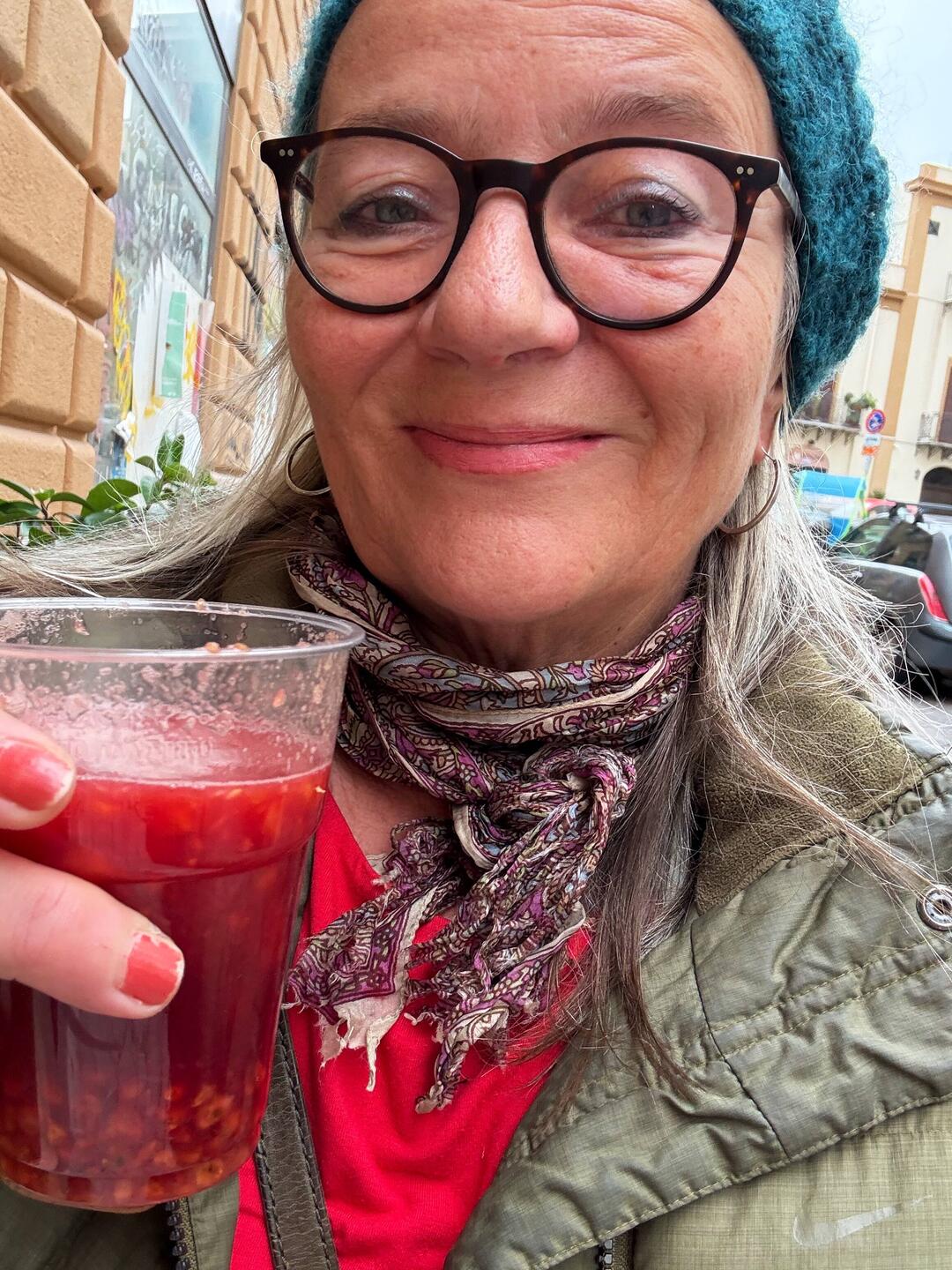 Erstmal Vitamine, Kaktusfeige-Orange-Granatapfel