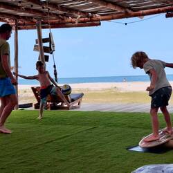 Fussball, Balance Board, Schatten...