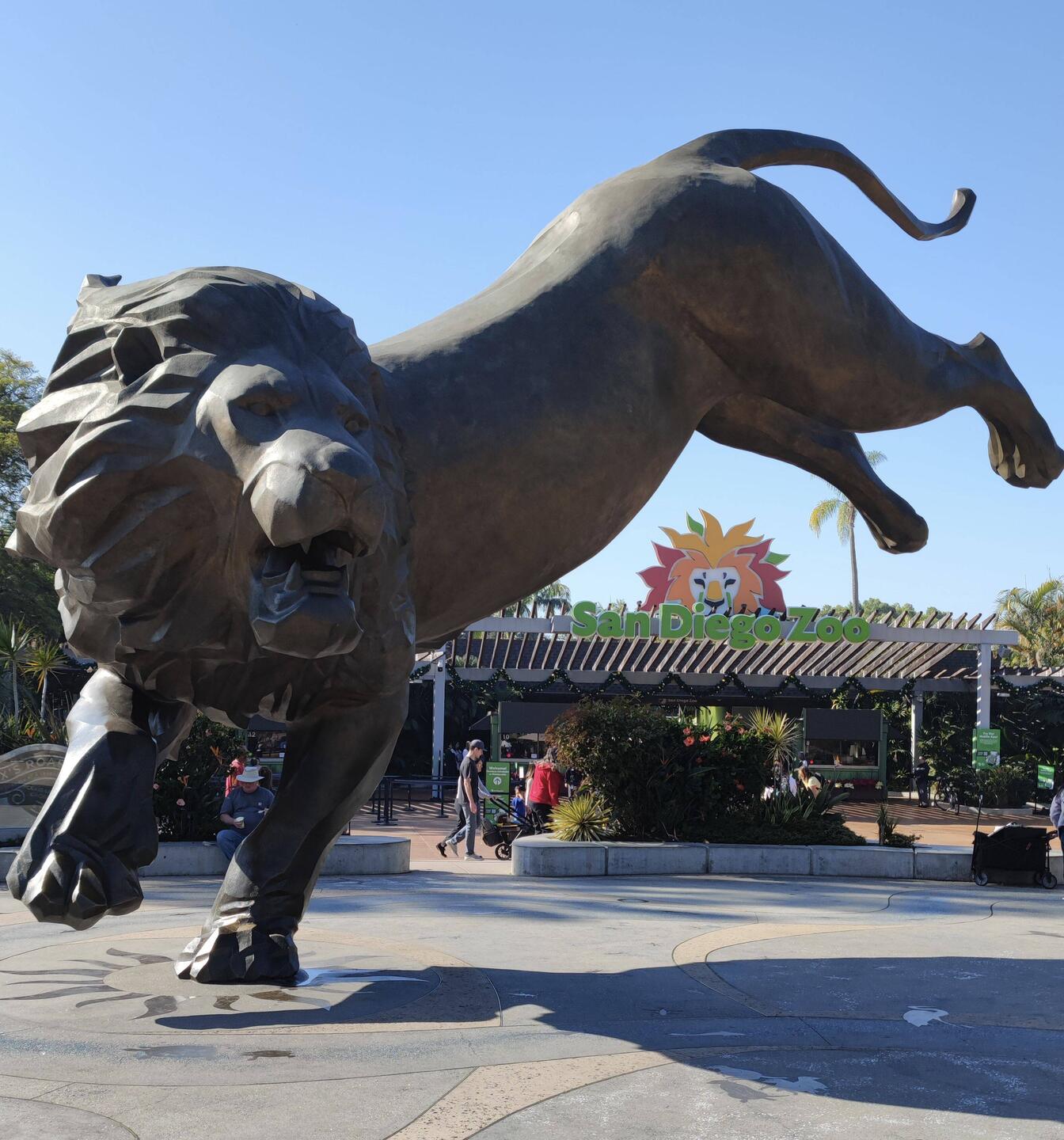 Der Eingang zum Zoo.