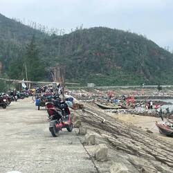 Local fisher people selling their catch