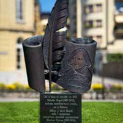Memorial to Nikolai Gogol, the Ukrainian-born poet — Vevey, Switzerland.