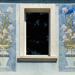 Frescoes on the exterior of a building — Vevey, Switzerland.