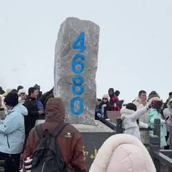 Geschafft! Der bisher höchste Berg unseres Lebens. 💪🥳