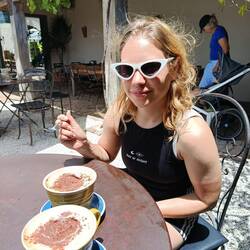 Waren auch sehr lecker Kaffee trinken