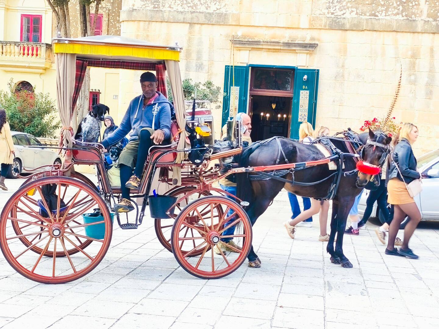 Anfang der Kutschfahrt