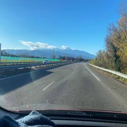 Am Horizont: Pic du Canigou. Auch schon einmal "ertrialt".