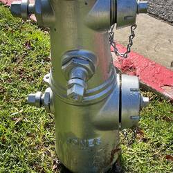 Die Hydranten wurden silber lackiert, damit sie besser ins Stadtbild passen 😂😂😂so crazy