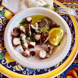 frischer Polpo zum Frühstück