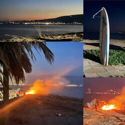 ..ein Camper sitzt gemütlich an seinem Lagerfeuer 🔥, das gefällt uns schon ganz gut