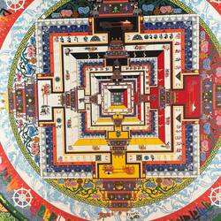 The amazing ceiling painted by hand by 50 volunteers