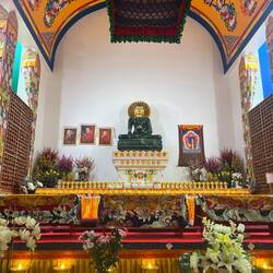 À jade Buddha - from a single piece of Canadian green jade.