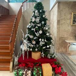 ... und weihnachtlicher Dekoration