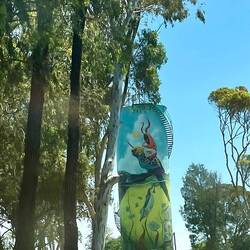 Water tower art at Mathoura by Dulk