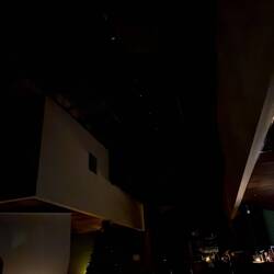 Der Blick ins Restaurant im Hotel bei Stromausfall