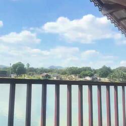 Vue de notre seconde guesthouse 😍