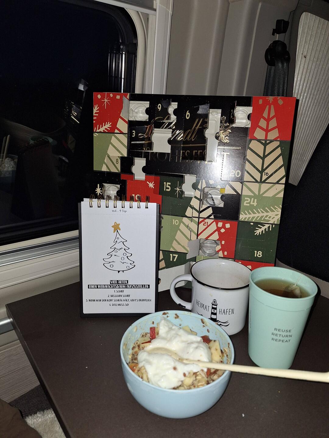 Wetterwechsel, wird genutzt für die Weiterfahrt