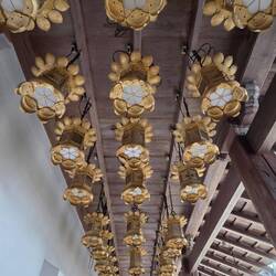 Outside the man temple