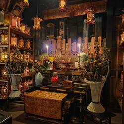 Inside the main temple