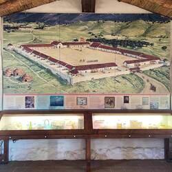 Karte einer alten Siedlung