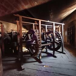 Walzwerk zur Pressung der Münzen