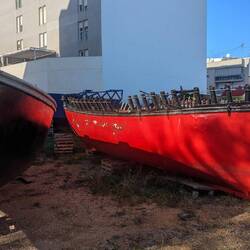 Diese Boote kommen am 6. Januar zum Einsatz wenn die Hl. 3 Könige ankommen