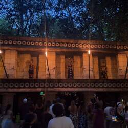 Entering the nighttime show