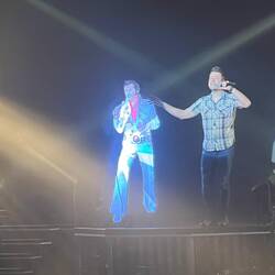 Elvis was in the building. (Lazer? generated)