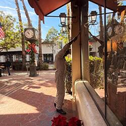 Der Fensterputzer ist Kunst