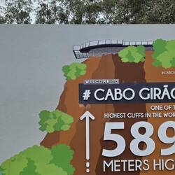 ... 3. Stopp, die gläserne Brücke an einer der steilsten Küsten, war mir nicht so ganz geheuer ...