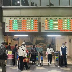 im Bahnhof von Taitung
