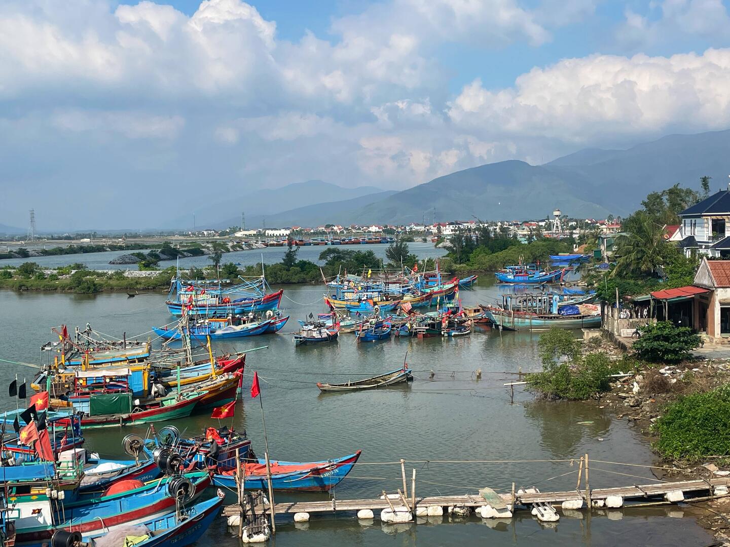 View from bridge over inlet