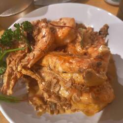 Crevette - sauce cacahuète