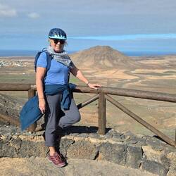 ... was für ein Ausblick ... und erstaunlicherweise kein Wind, ungewöhnlich für Fuerteventura ...