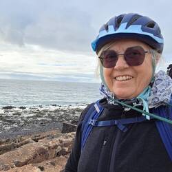 ... trotz dem immer mal wiederkehrenden Husten, klappt es ganz gut mit dem Radfahren ...