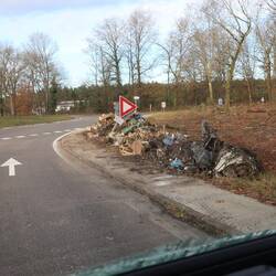 Überreste der Bauern Demo