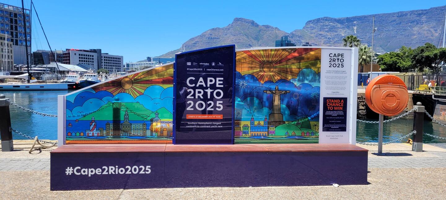 Bei mir war es zuerst Rio und dann Kapstadt (Werbung einer Segelregatta⛵️)