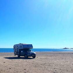 Zmorge Plätzli auf einem ex. Campground