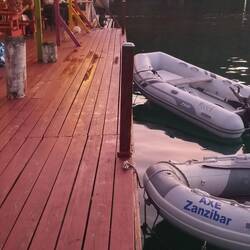 Marigot bay accostage au bar