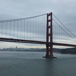 Die Skyline von San Francisco erscheint