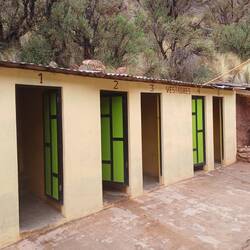 Umkleide für das Gemeinschaftsbad