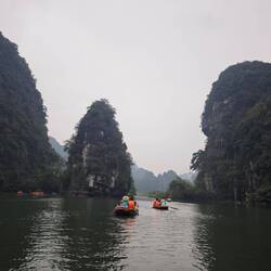 Trang An Bootsfahrt